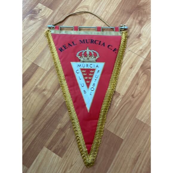 Vintage‎  Collectable Real Murcia C.F Soccer Banner - Picture 1 of 2